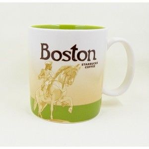 Starbucks Collector's Series Boston 2011 16oz Coffee Tea Mug Horse Paul Revere